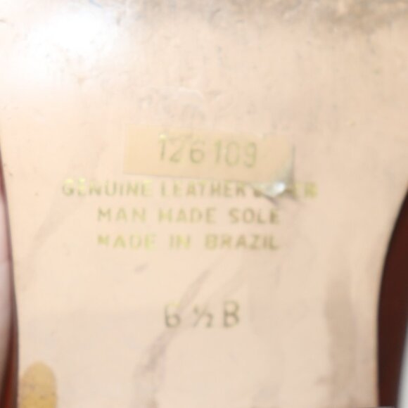 Vintage Gianni Leather Brown Woven Cowboy Boots Size 6 Half B - Picture 13 of 16